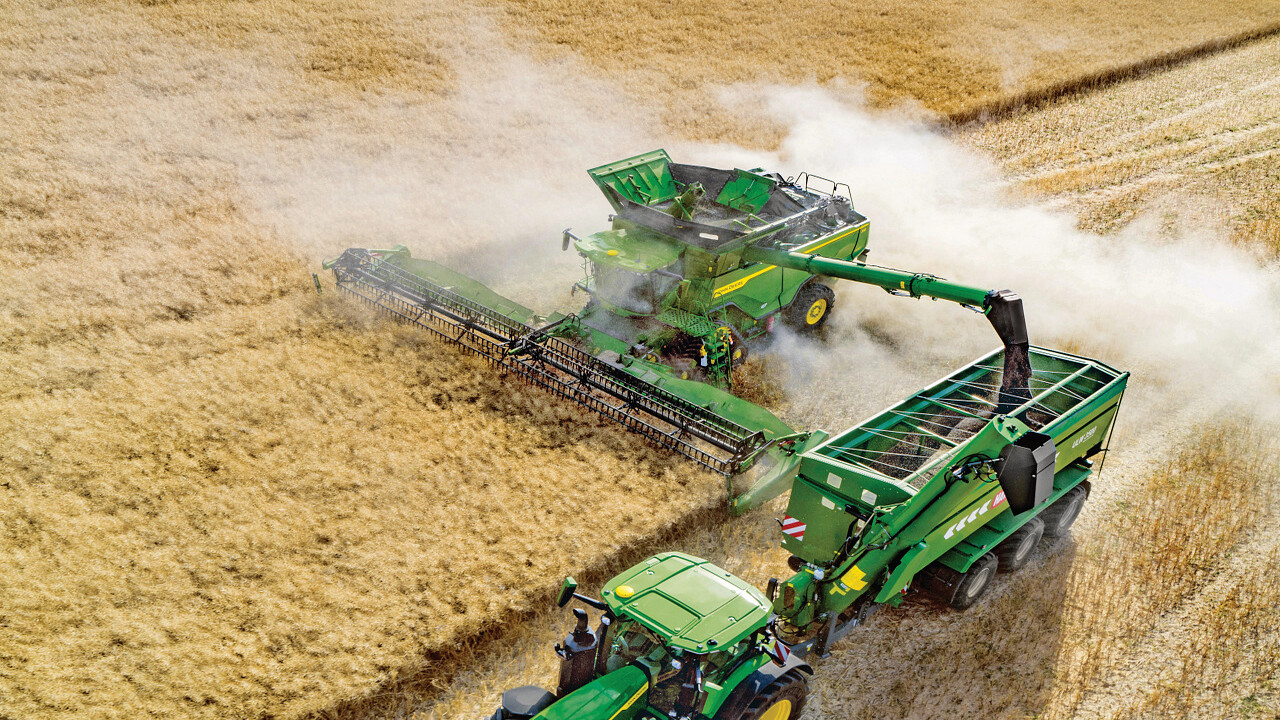 John Deere presenta novedades MY27 para cosechadoras T5T6 S7 X9