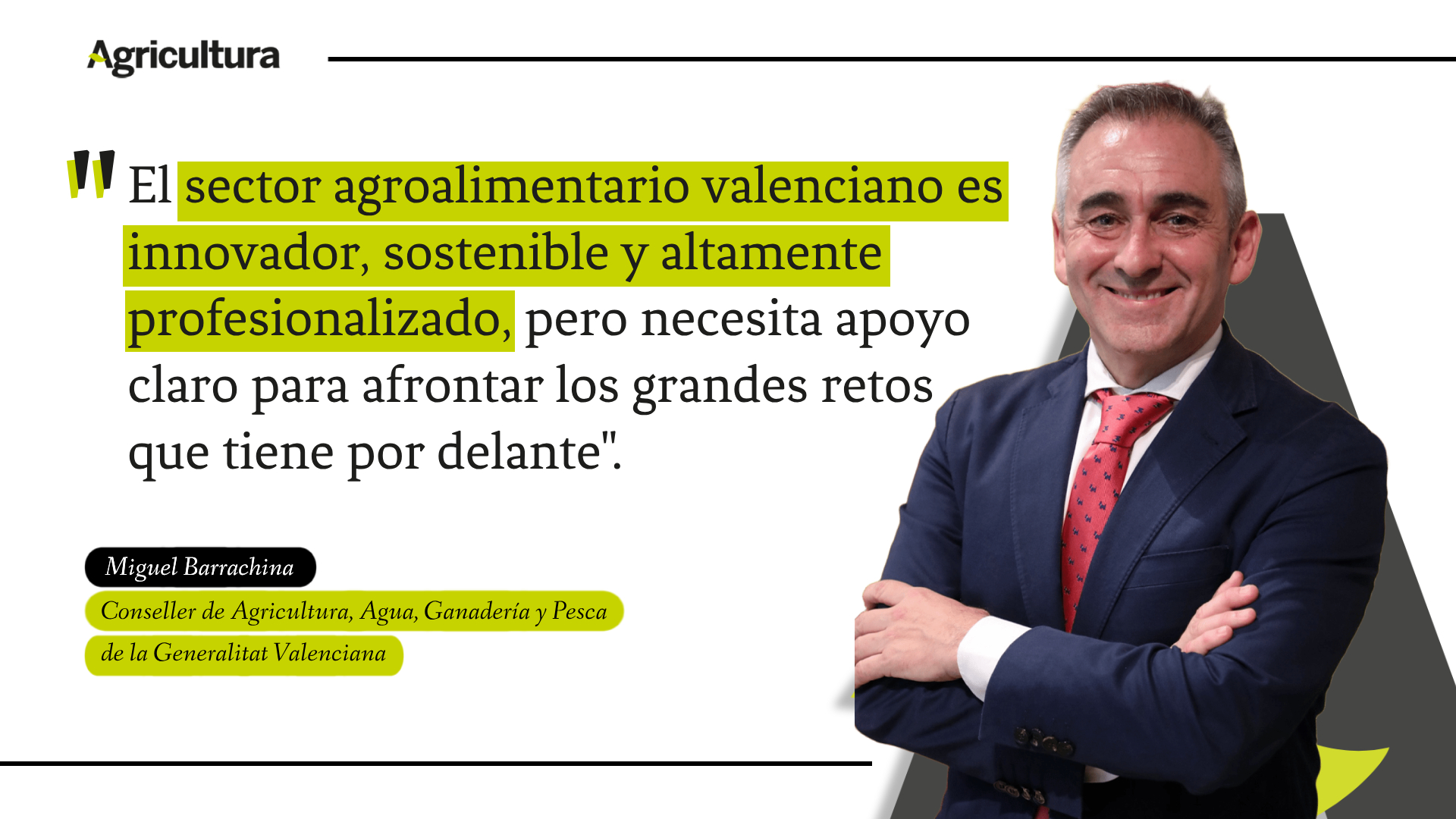 campo valenciano necesita confianza herramientas reglas justas Estamos comprometidos facilitar camino
